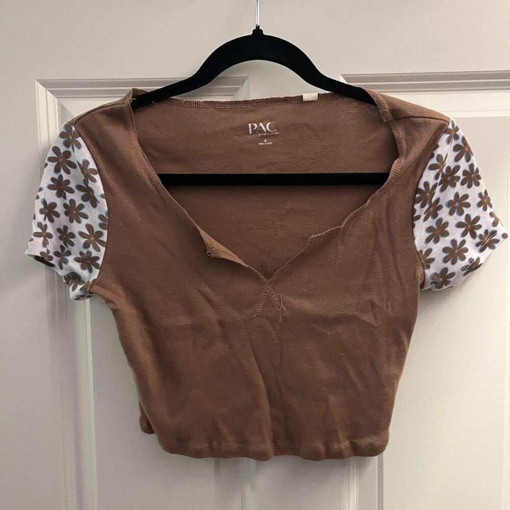 Cropped PacSun Short Sleeve Shirt